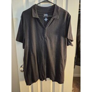 Black Polo Shirt, 1X